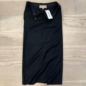 NWT Aya Muse Low Rise Black Office Pencil Skirt
